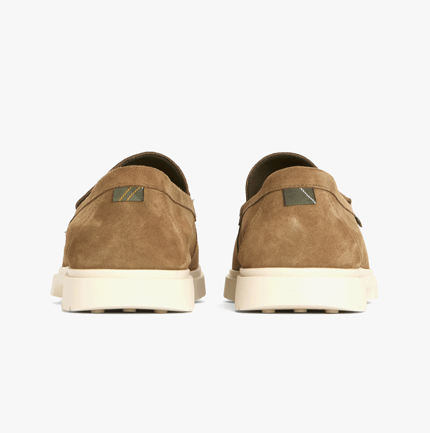 Barbour CARTY Mens Loafer Shoes Taupe Suede