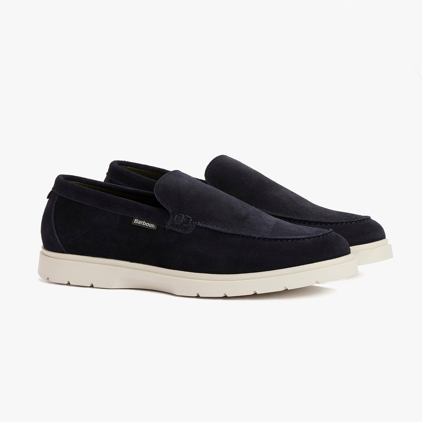 Barbour CARTY Mens Loafer Shoes Navy Suede