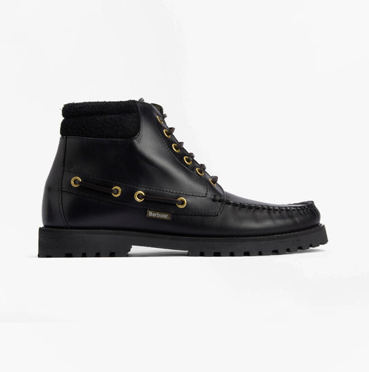 Barbour TILLER Mens Moccasin Boots Black