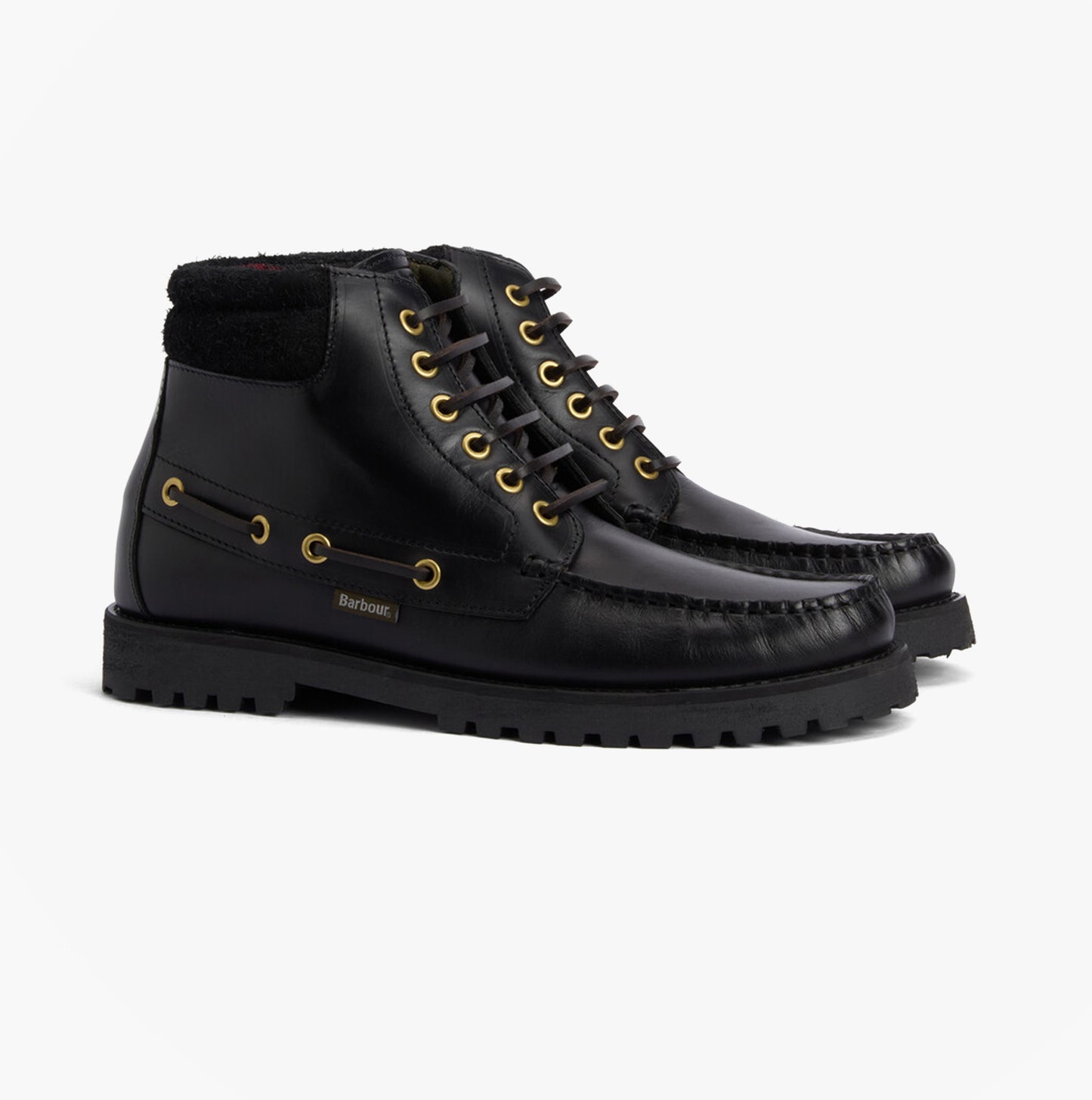 Barbour TILLER Mens Moccasin Boots Black