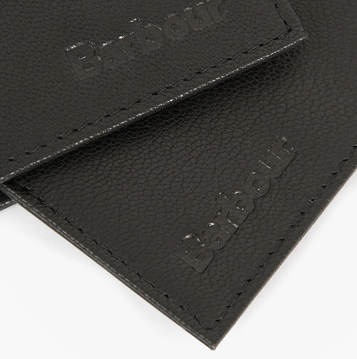 Barbour LEATHER/TARTAN WALLET & CARD HOLDER Gift Set Mens Wallet/Purse Black/Classic Tartan