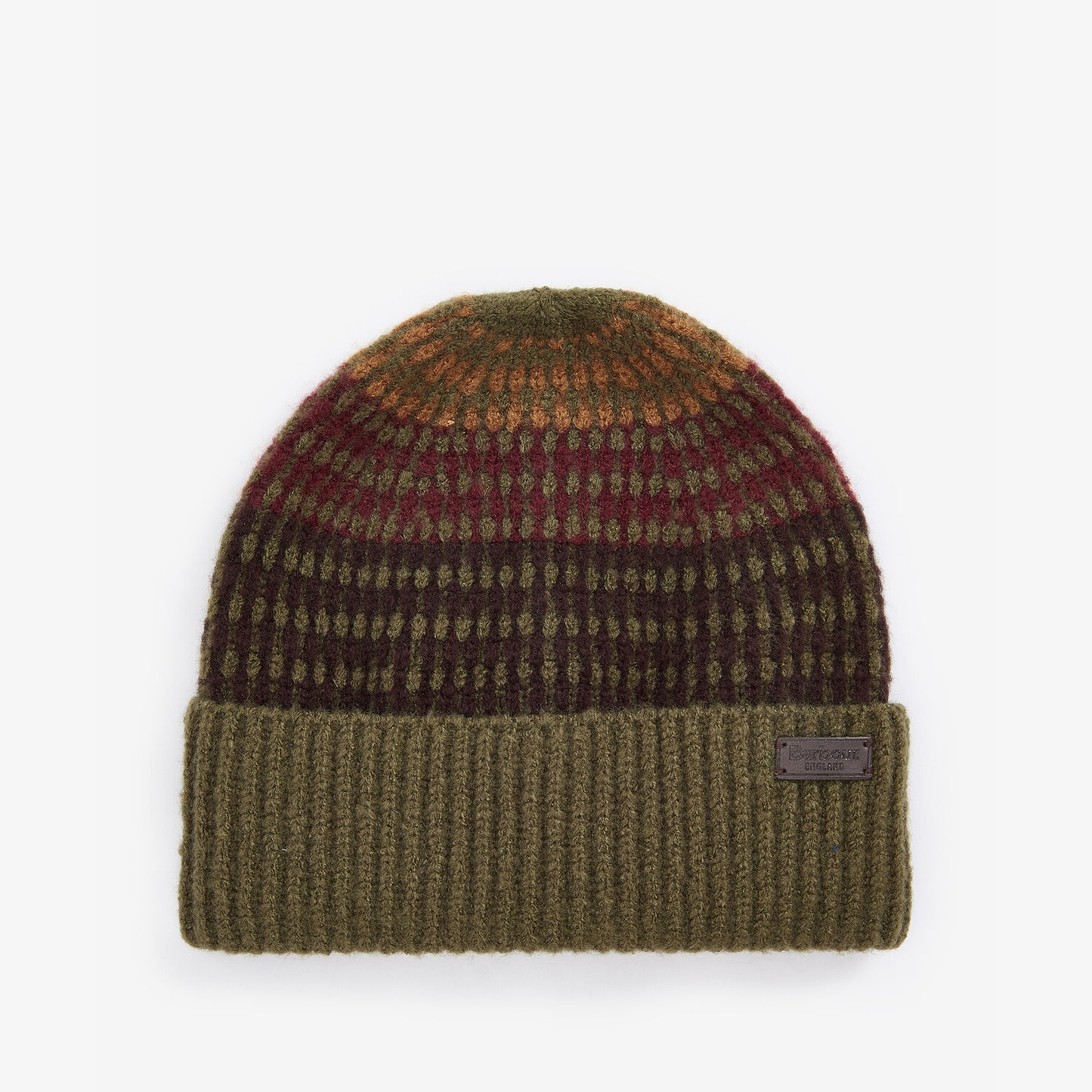 Barbour BRANTON BEANIE & SCARF Gift Set Mens Army Green