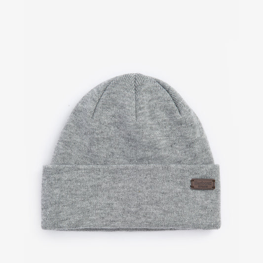 Barbour HEALEY Mens Beanie Light Grey Marl