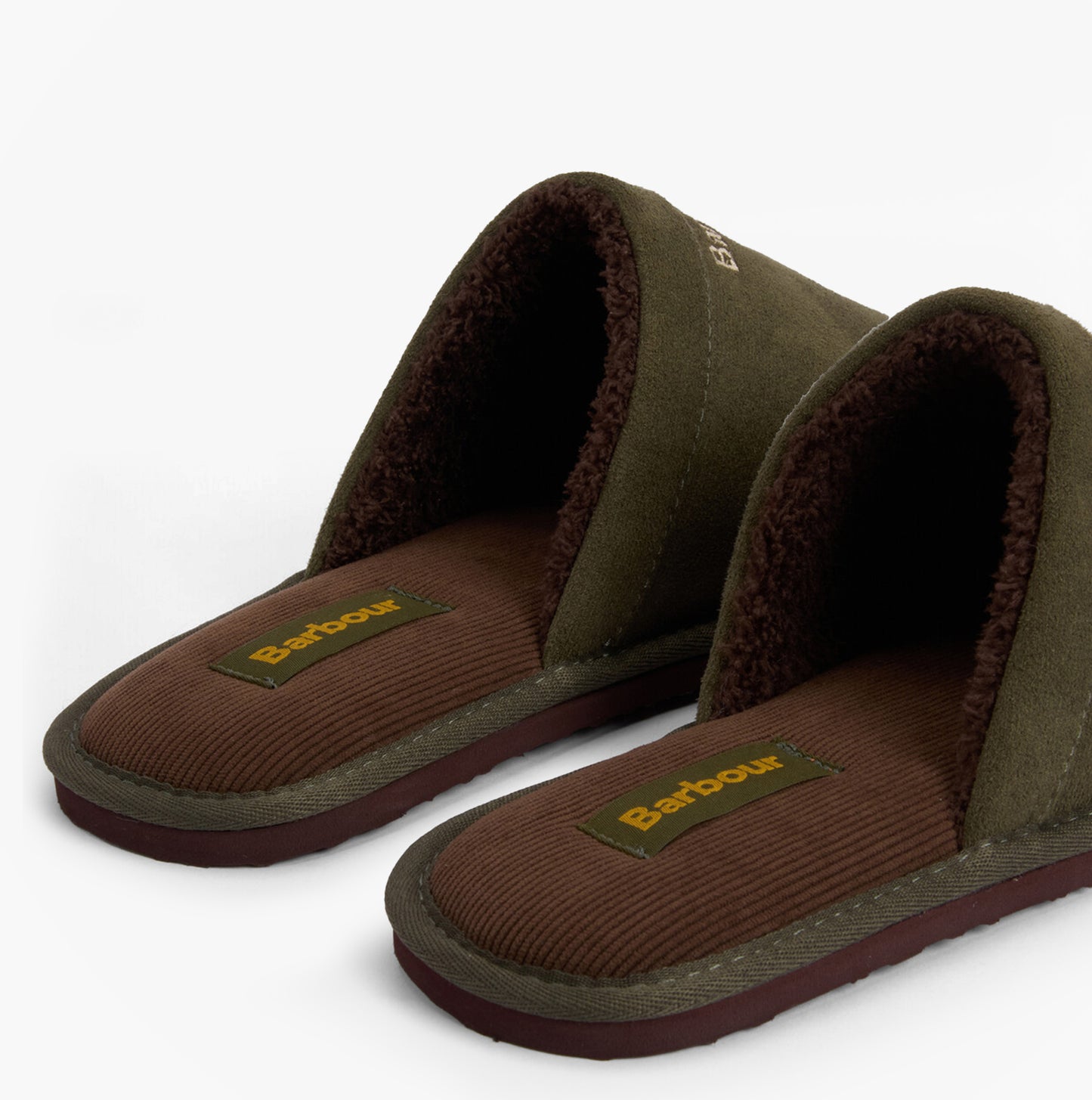 Barbour EVERITT Mens Mule Slippers Olive