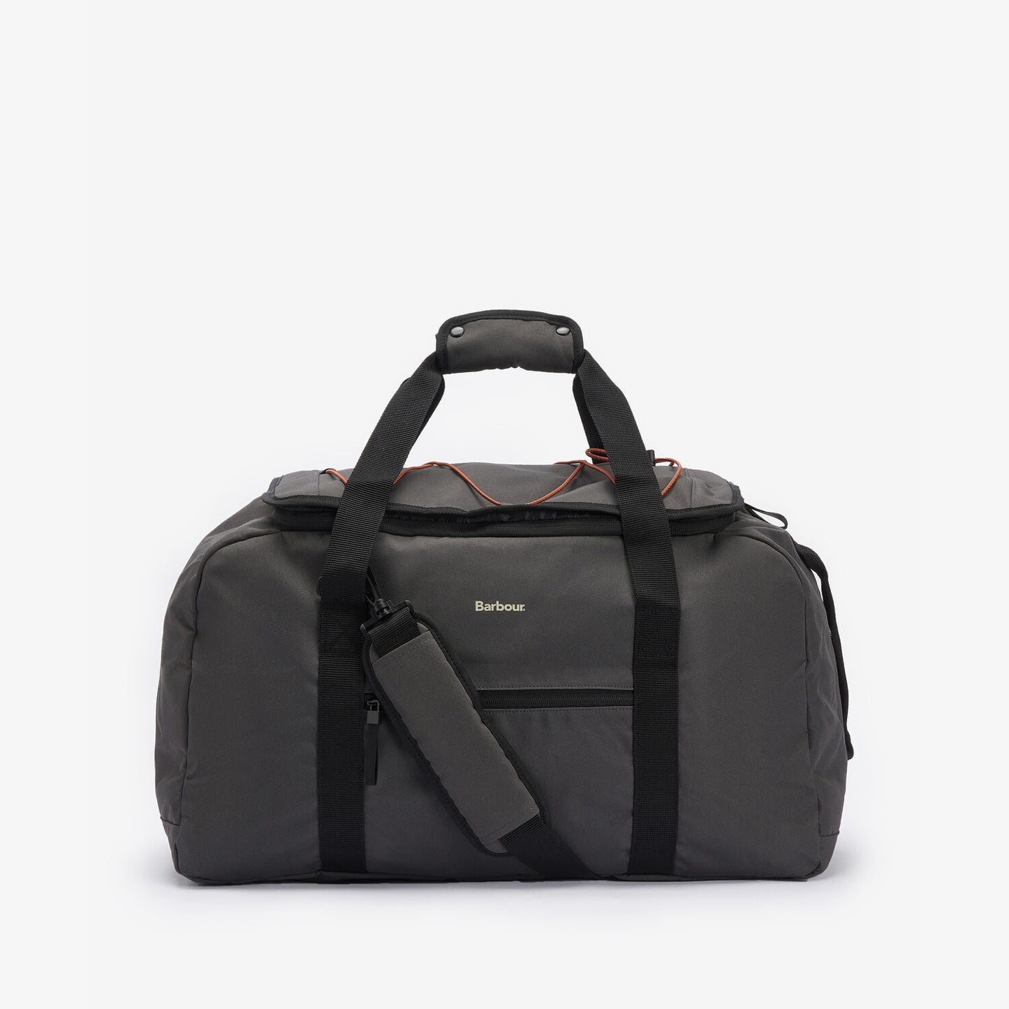 Barbour ARWIN CANVAS Unisex Adults Duffle Bag Charcoal/Ginger