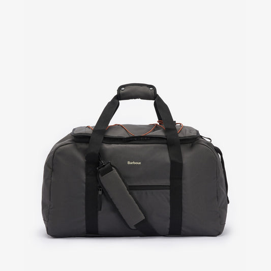 Barbour ARWIN CANVAS Unisex Adults Duffle Bag Charcoal/Ginger