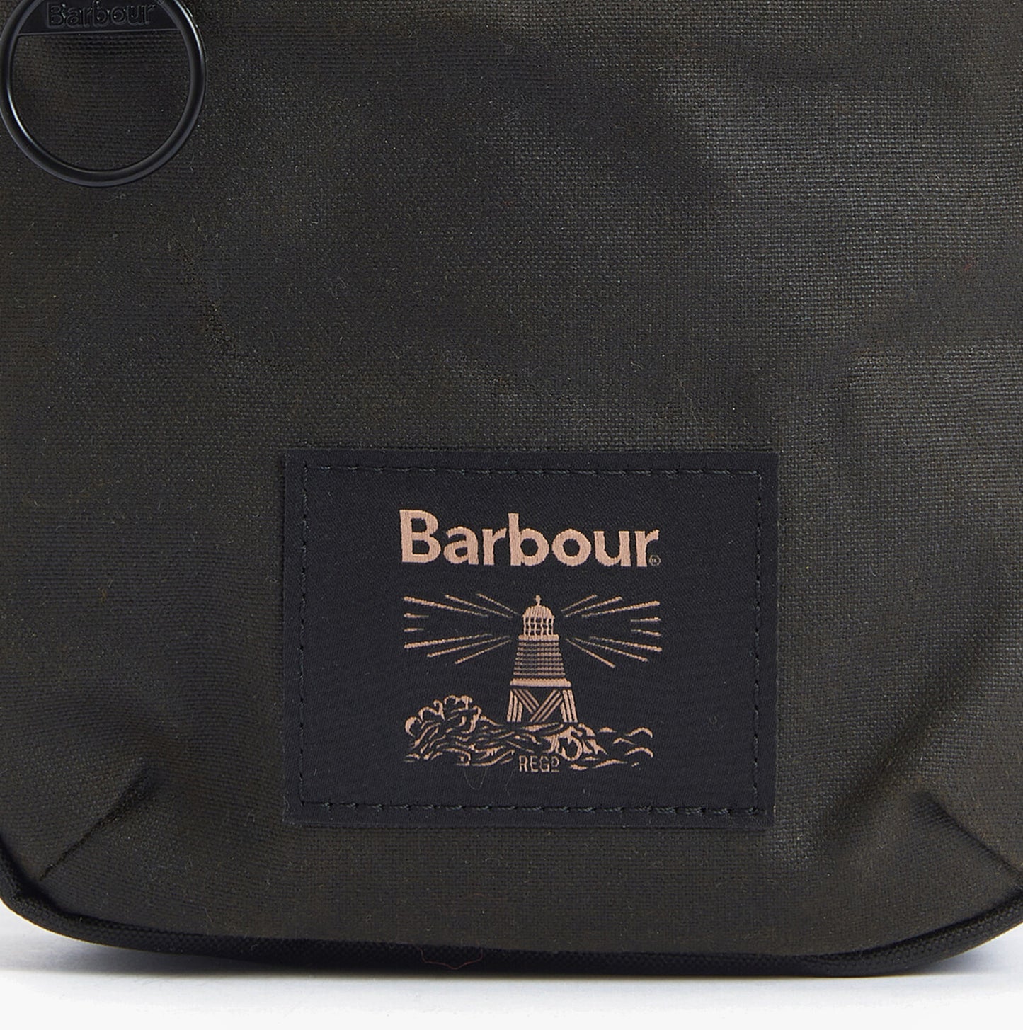 Barbour FIELD WAX Mens Crossbody Bag Olive/Black