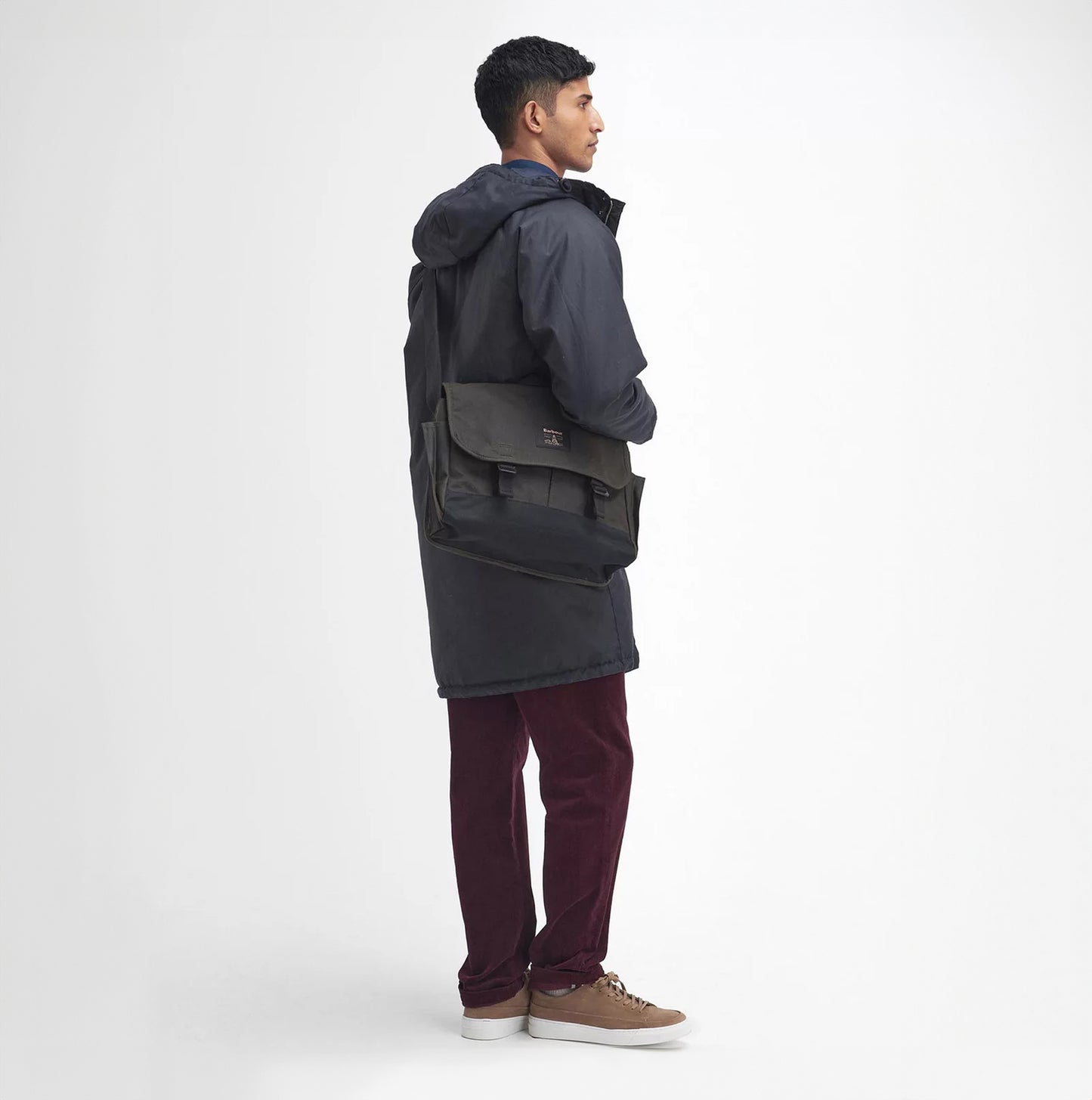 Barbour FIELD WAX Unisex Adults Messenger Bag Olive