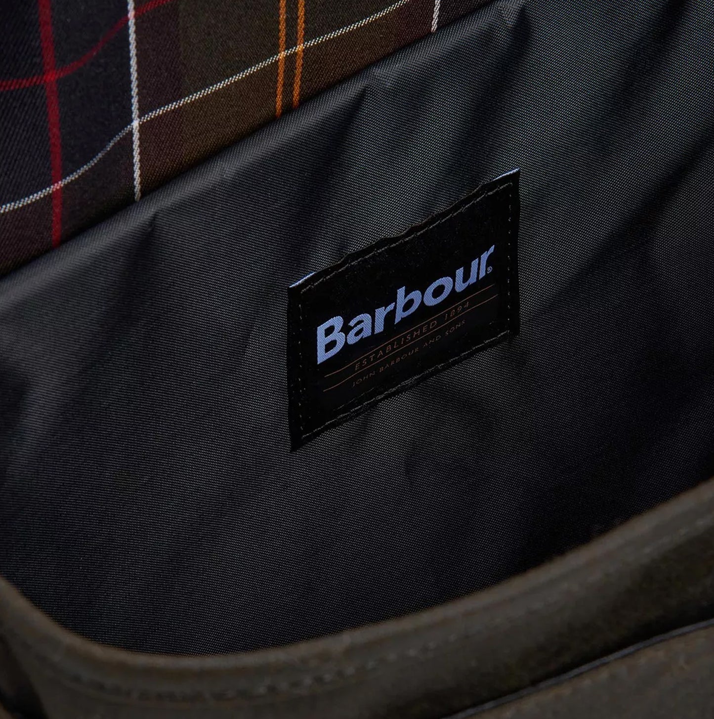 Barbour FIELD WAX Unisex Adults Messenger Bag Olive