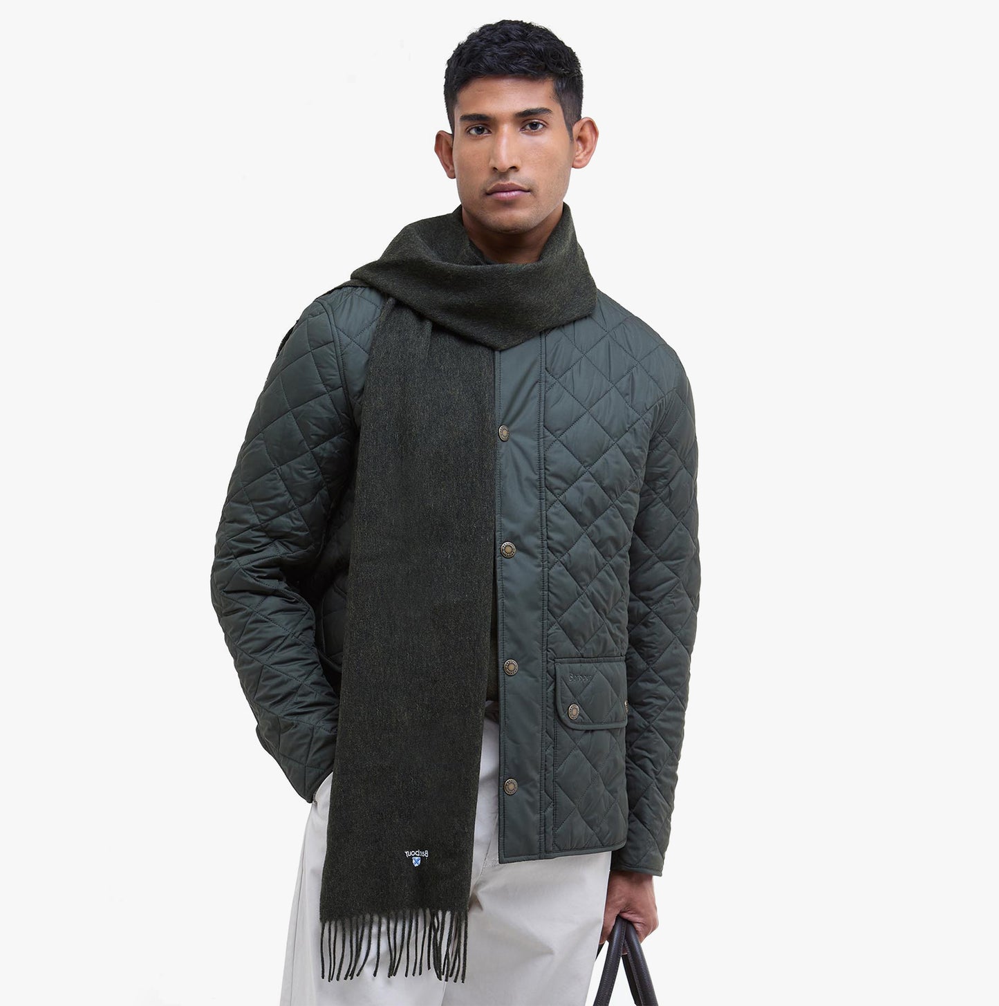 Barbour PLAIN LAMBSWOOL Mens Winter Seaweed
