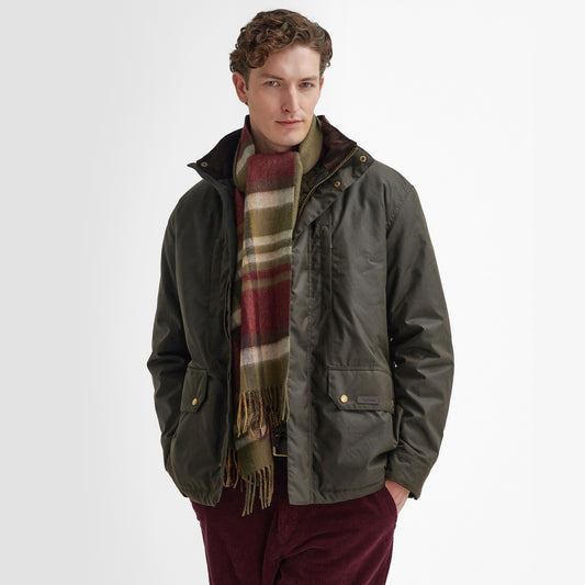 Barbour FIELD REVERSIBLE Scarf Unisex Adults Army Green
