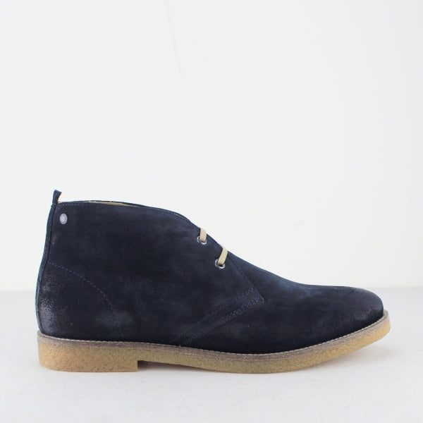 PERRY Mens Burnished Suede Desert Boots Navy