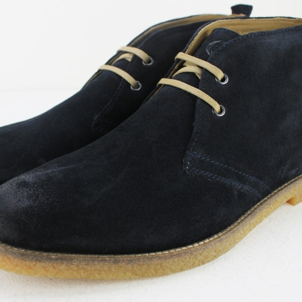 PERRY Mens Burnished Suede Desert Boots Navy