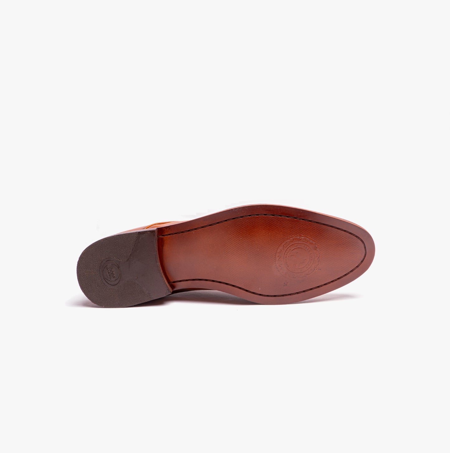 SCRIPT Mens Leather Derby Shoes Tan