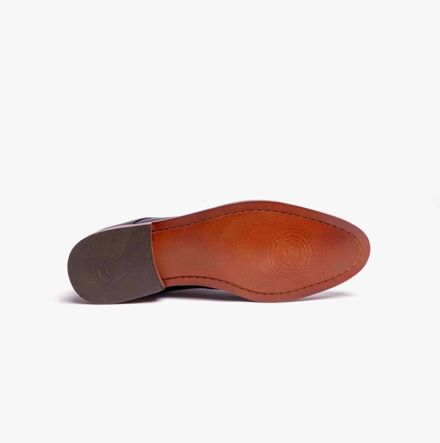 SCRIPT Mens Leather Derby Shoes Navy