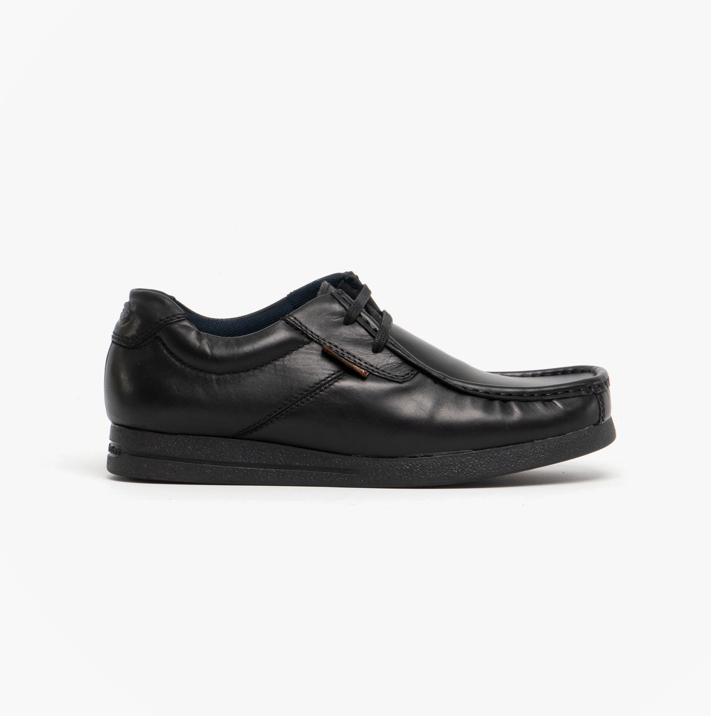 EVENT Mens Leather Moccasin Shoes Black