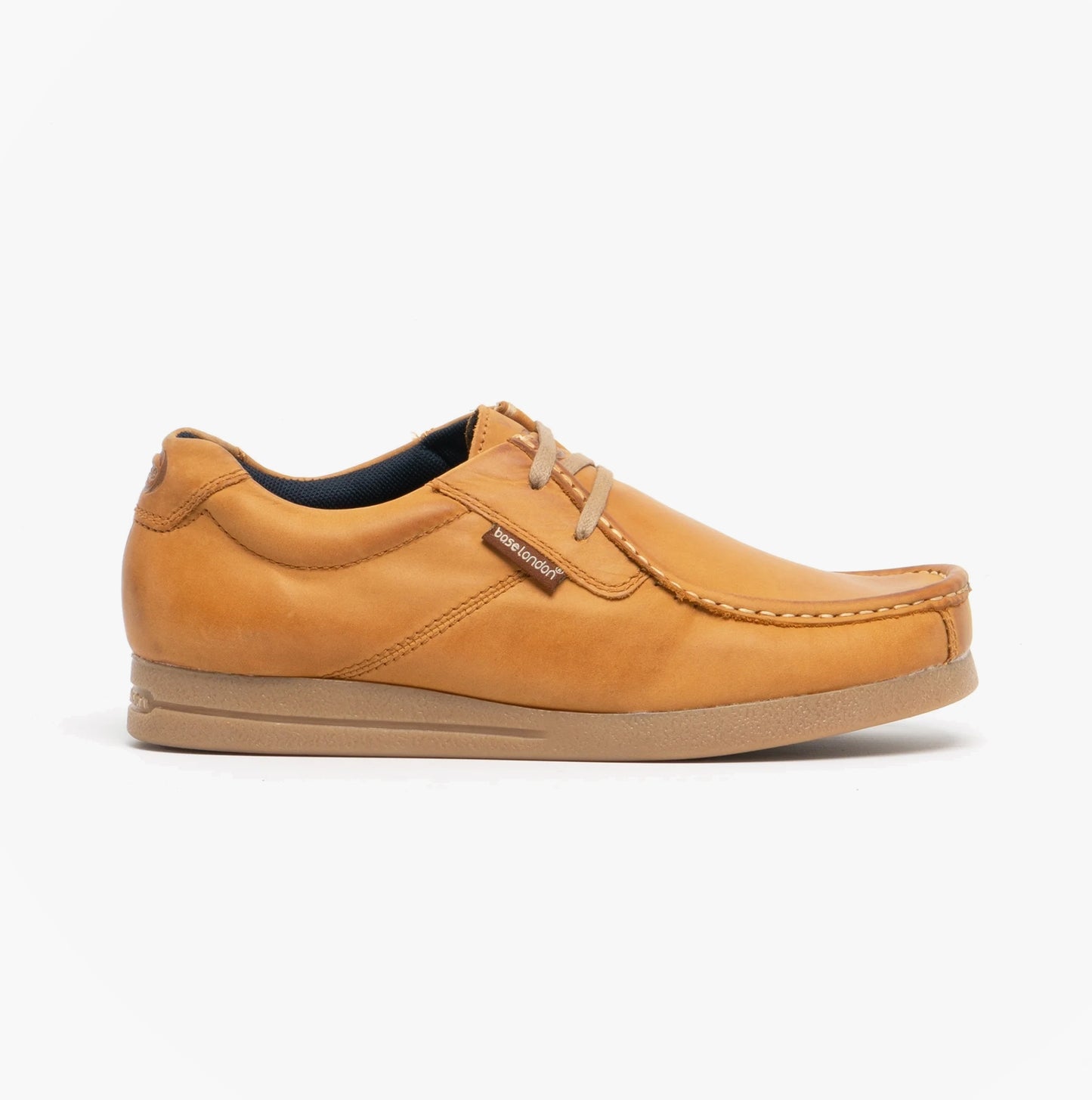 EVENT Mens Leather Moccasin Shoes Tan