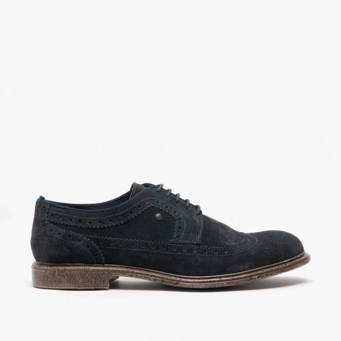 ONYX Mens Brogues Shoes Navy