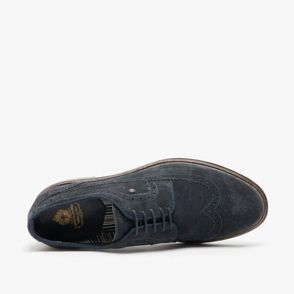 ONYX Mens Brogues Shoes Navy