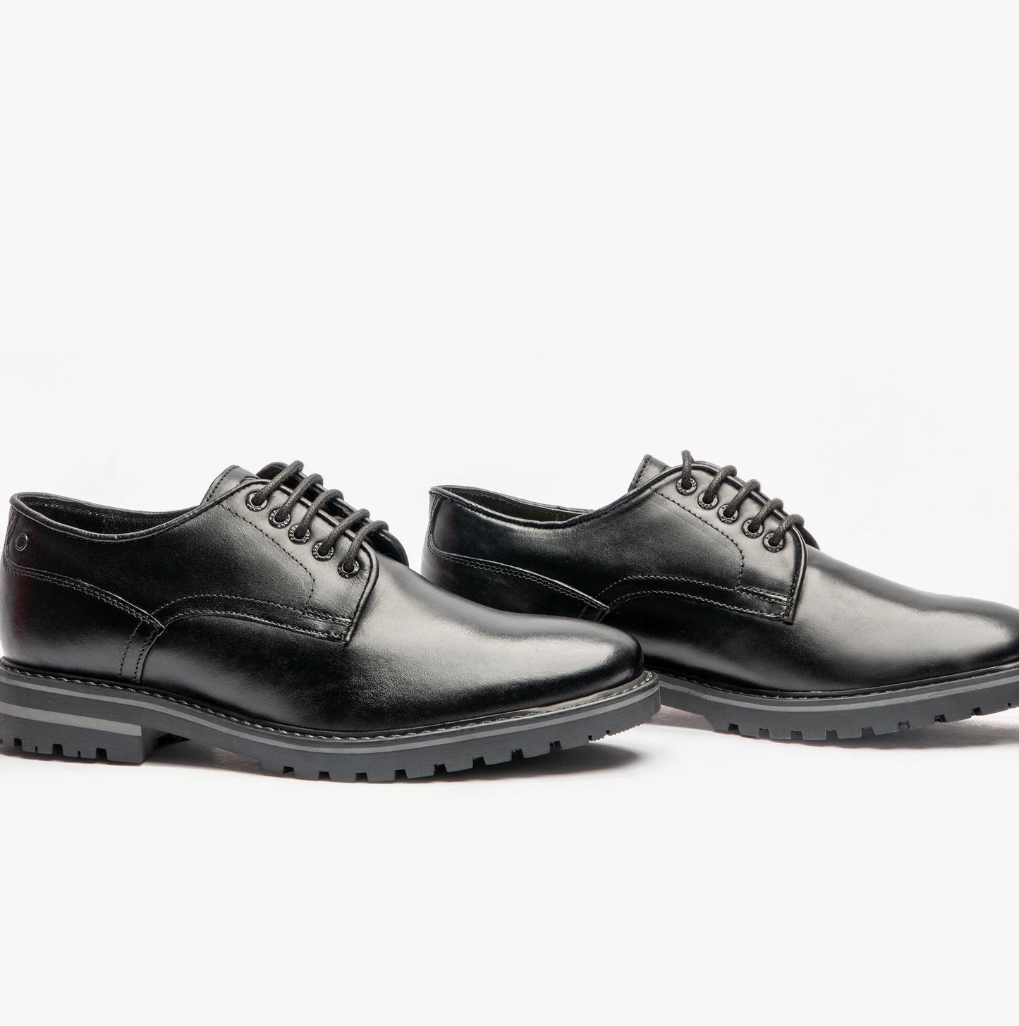 HALSEY WAXY Mens Formal Lace Up Shoes Black
