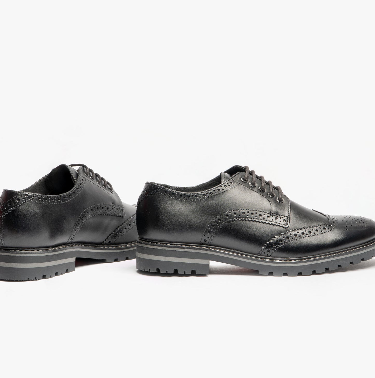 GIBBS WAXY Mens Formal Lace Up Shoes Black
