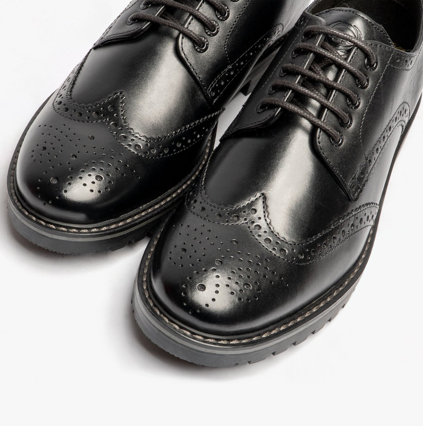 GIBBS WAXY Mens Formal Lace Up Shoes Black