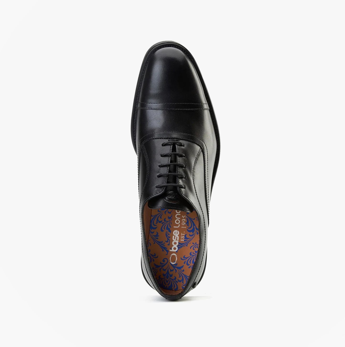 Base London LAPEL Mens Oxford Shoes Black