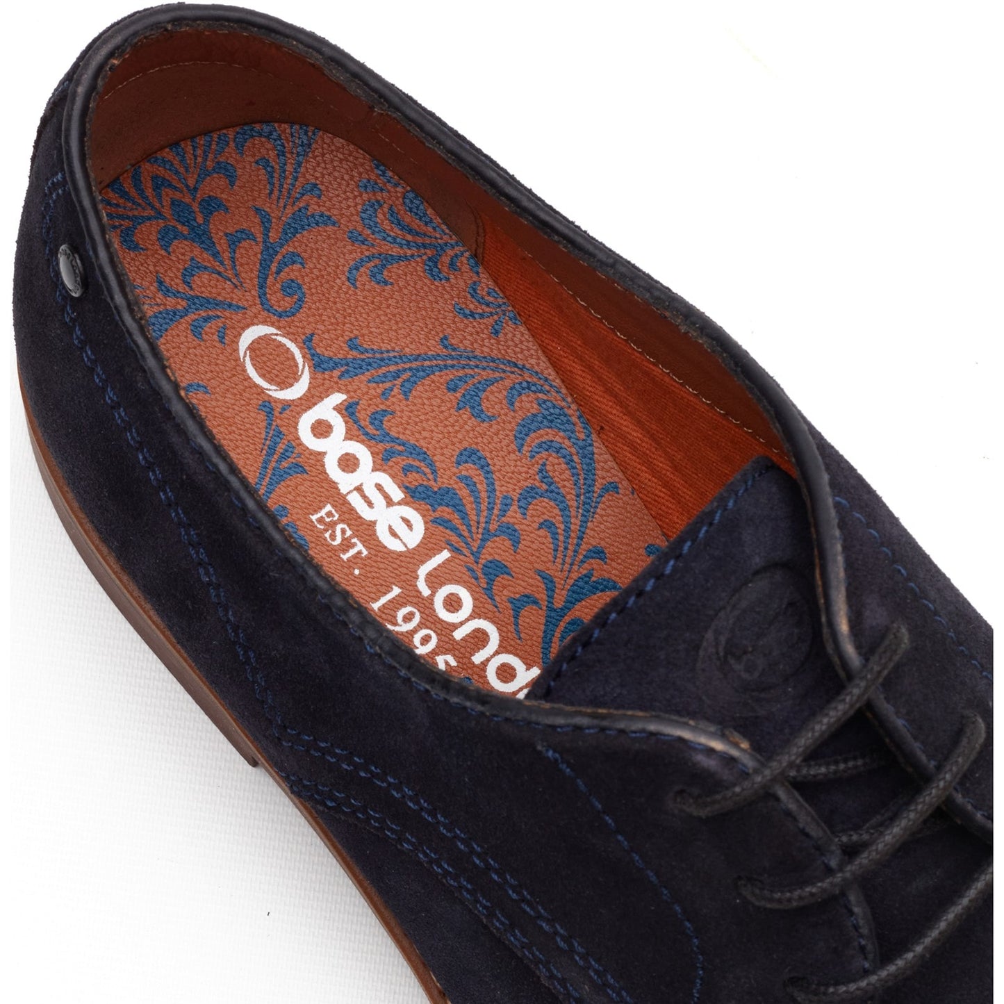 Base London STRAND Mens Derby Shoes Navy