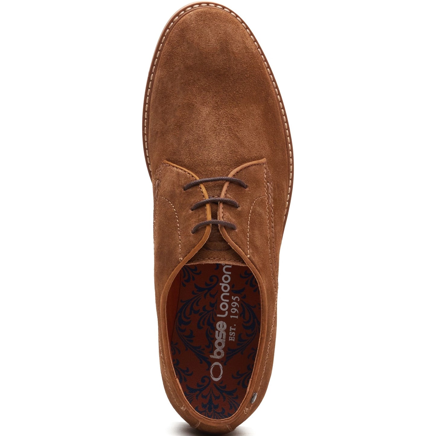 Base London STRAND Mens Derby Shoes Camel