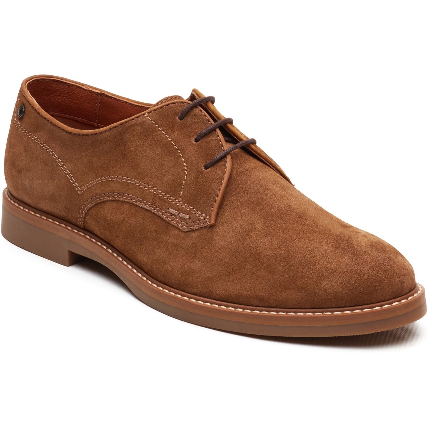 Base London STRAND Mens Derby Shoes Camel