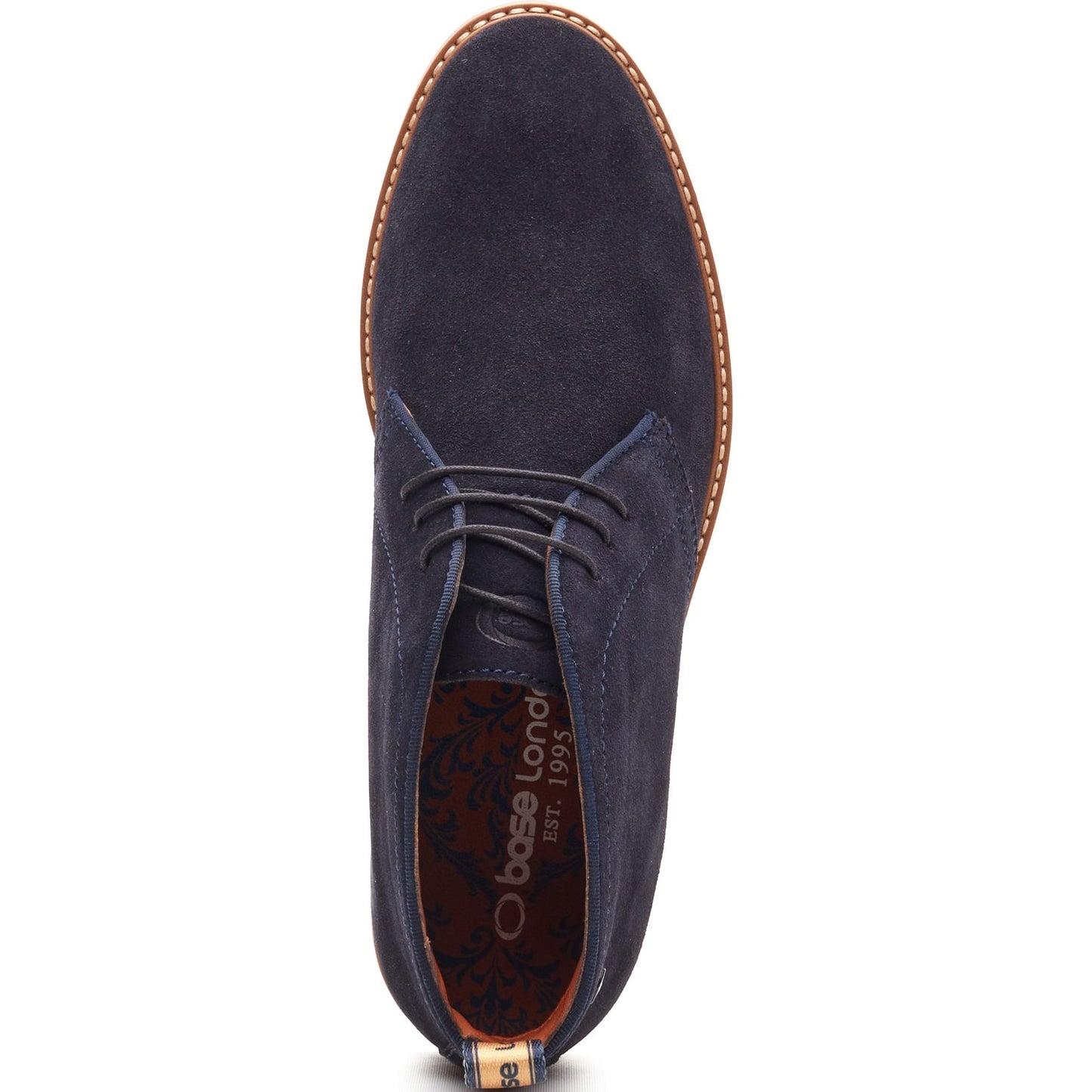 Base London CARLTON Mens Chukka Boots Navy