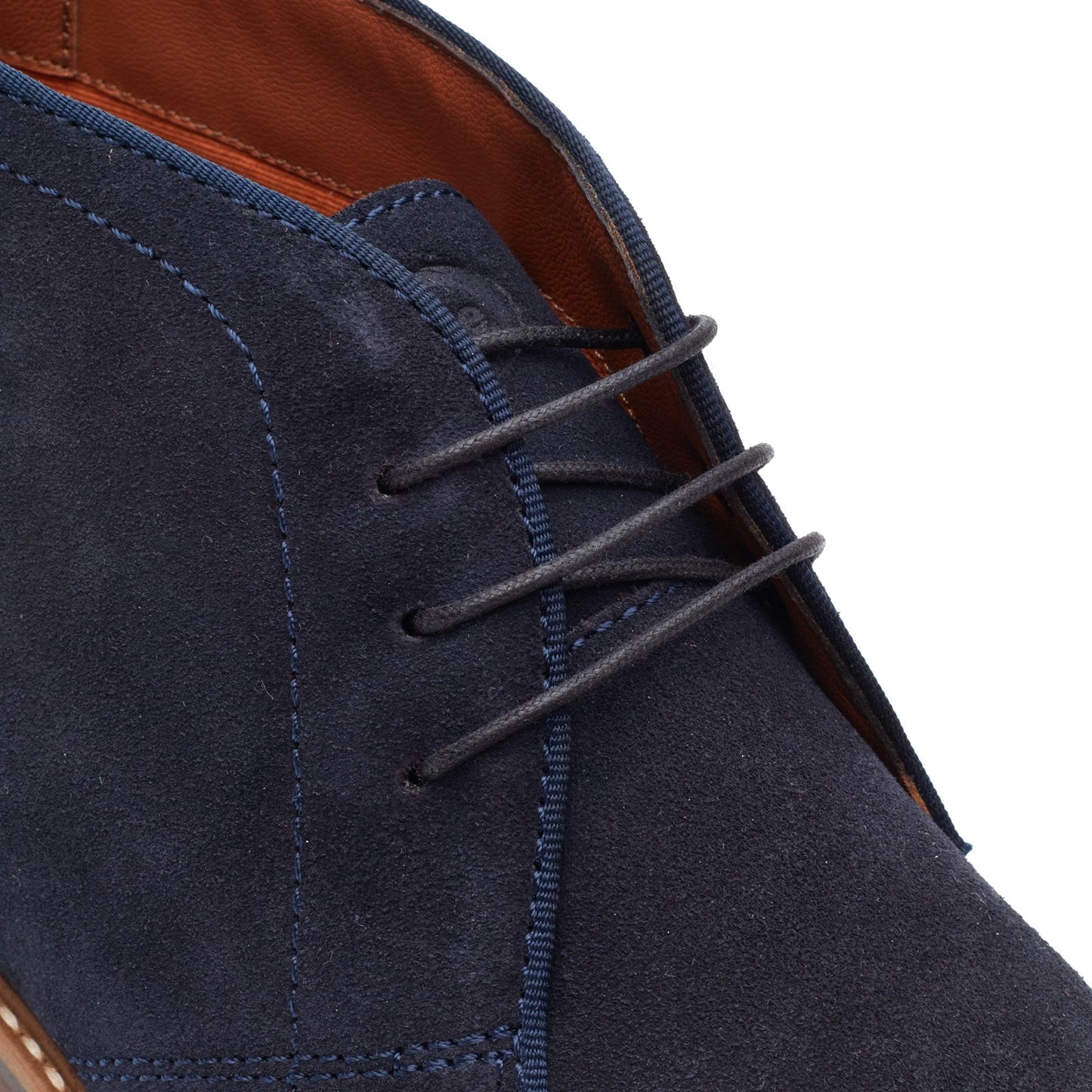 Base London CARLTON Mens Chukka Boots Navy