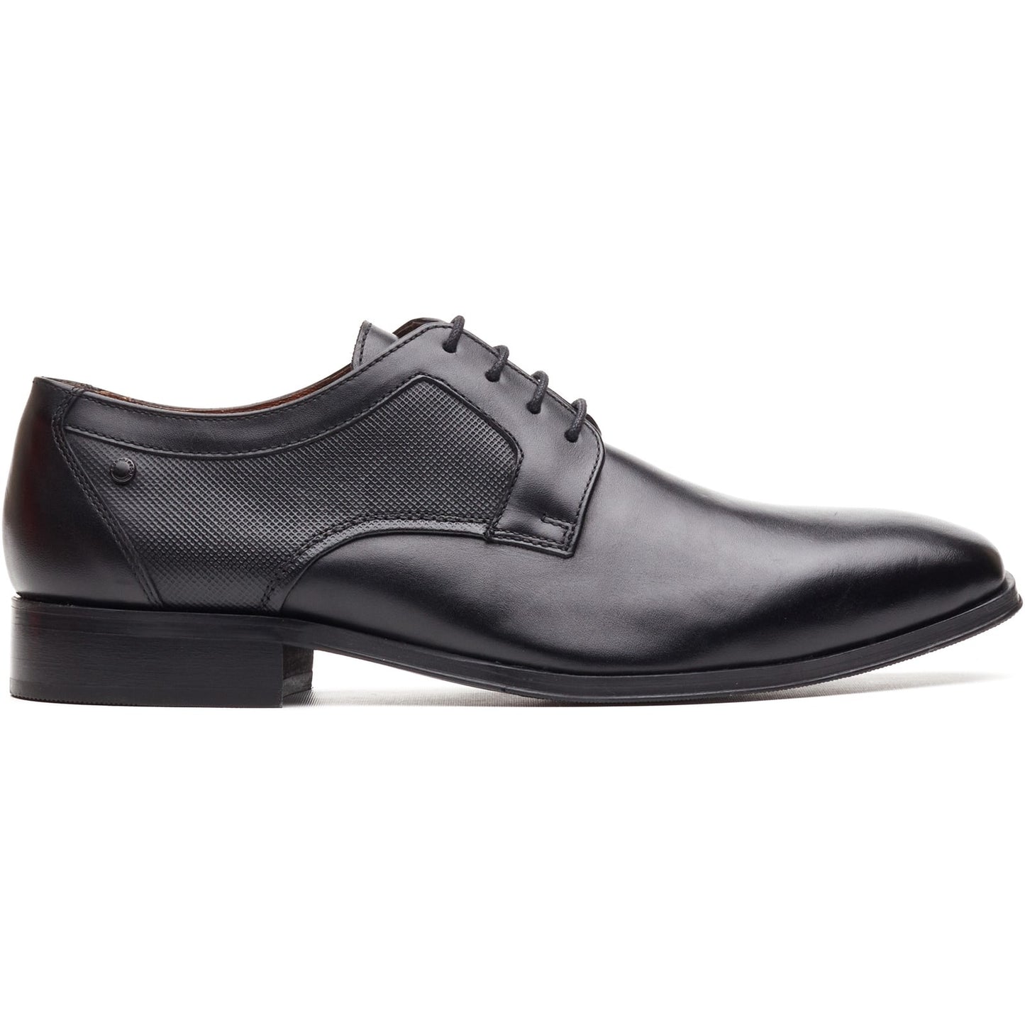 Base London DOME Mens Derby Shoes Black