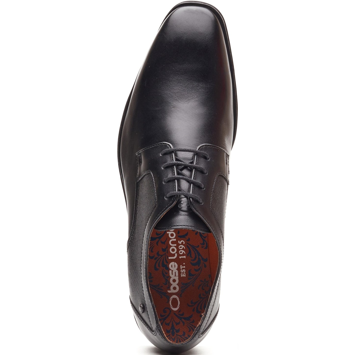 Base London DOME Mens Derby Shoes Black