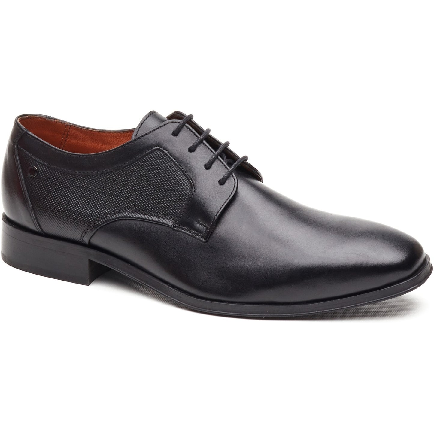 Base London DOME Mens Derby Shoes Black