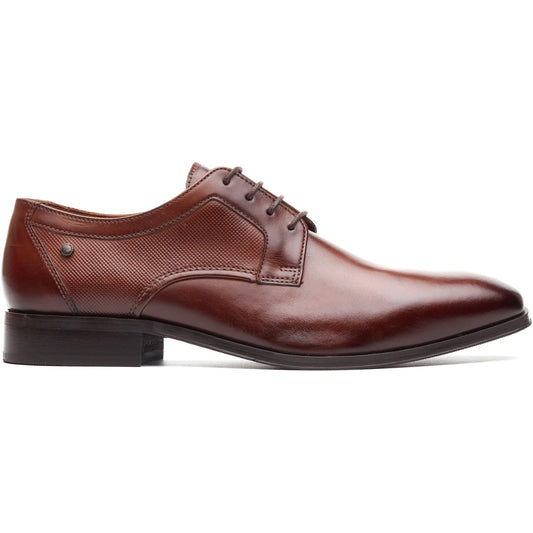 Base London DOME Mens Derby Shoes Tan