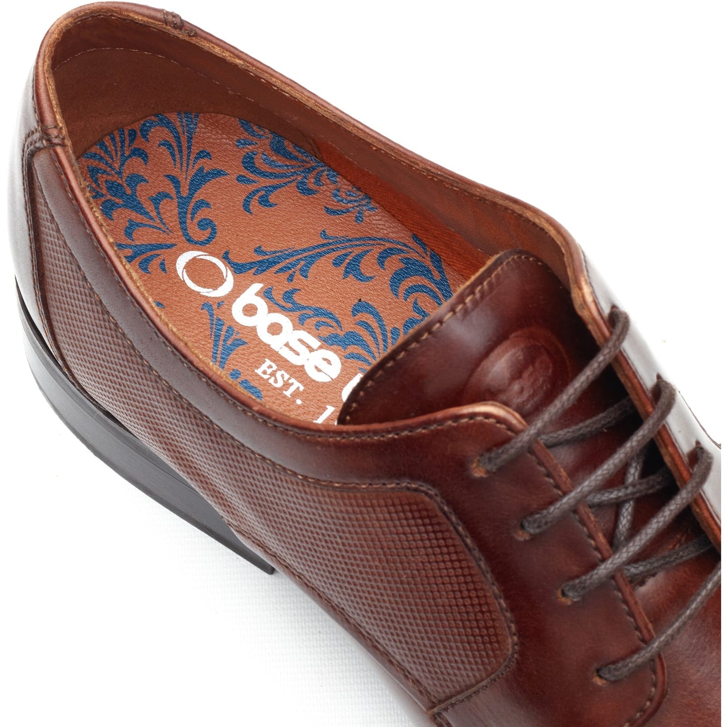 Base London DOME Mens Derby Shoes Tan