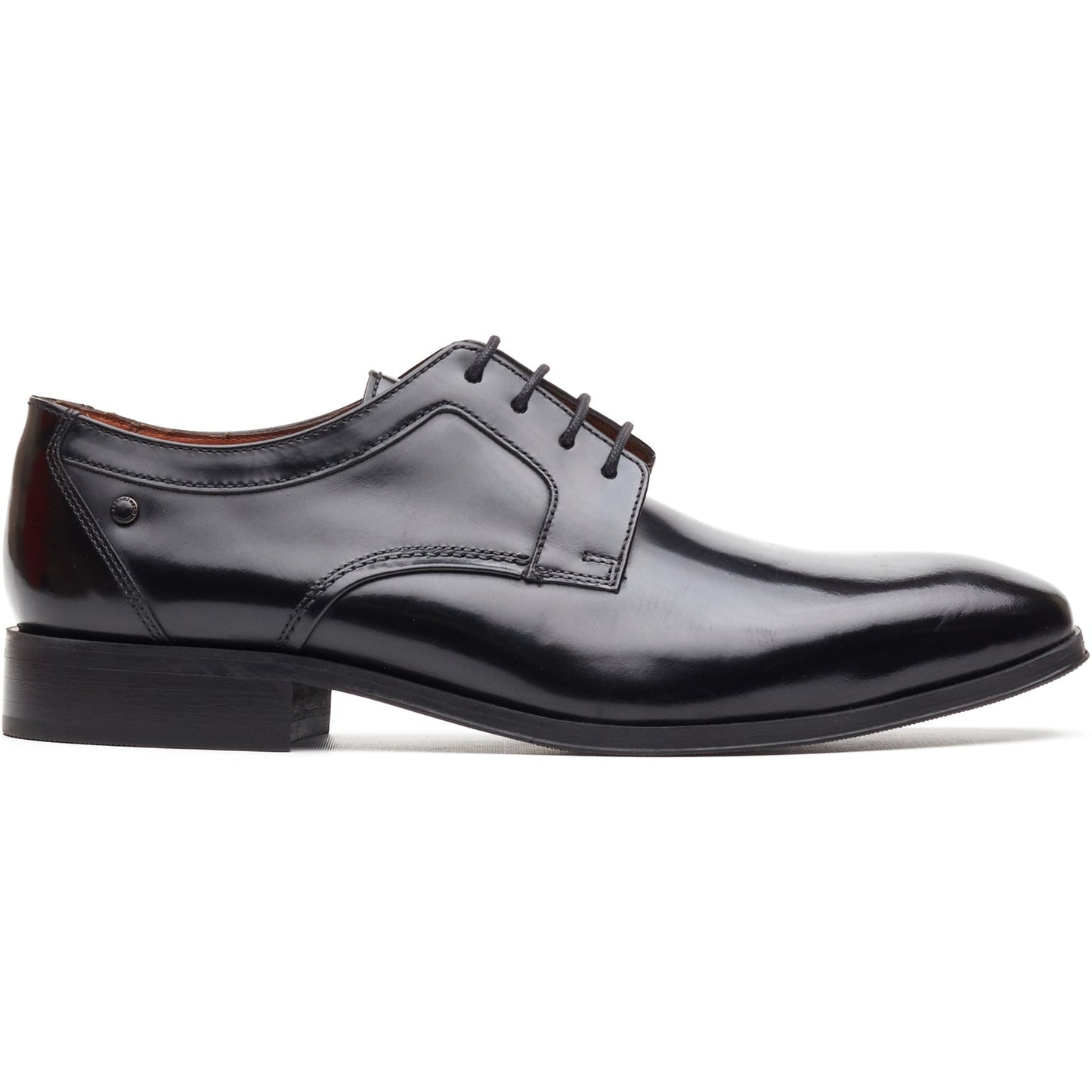 Base London DOME Mens Derby Shoes Black