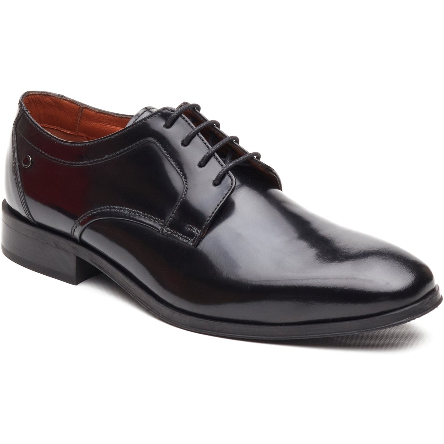 Base London DOME Mens Derby Shoes Black