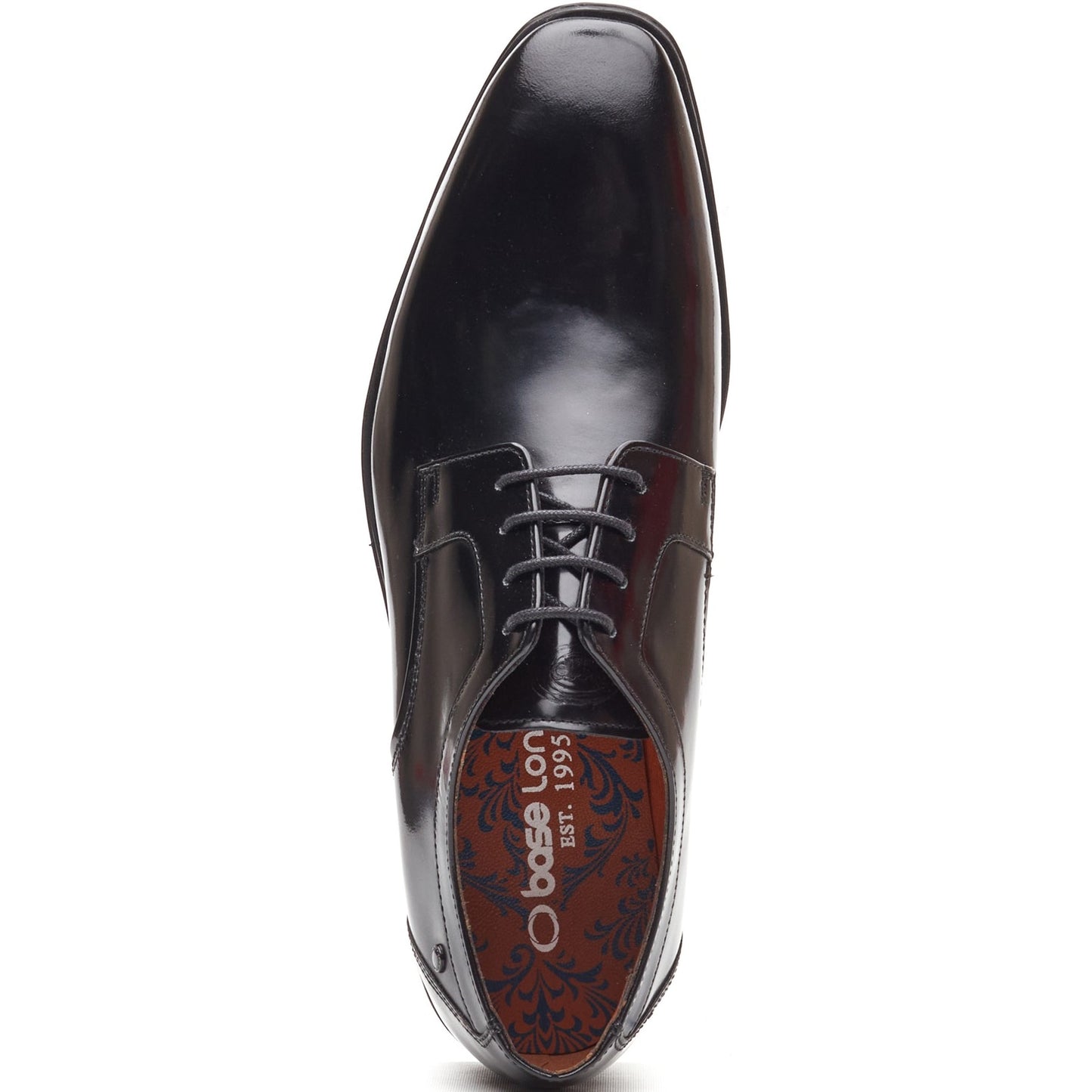 Base London DOME Mens Derby Shoes Black