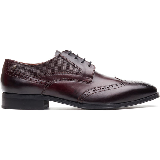 Base London STEEPLE Mens Brogue Shoes Brown
