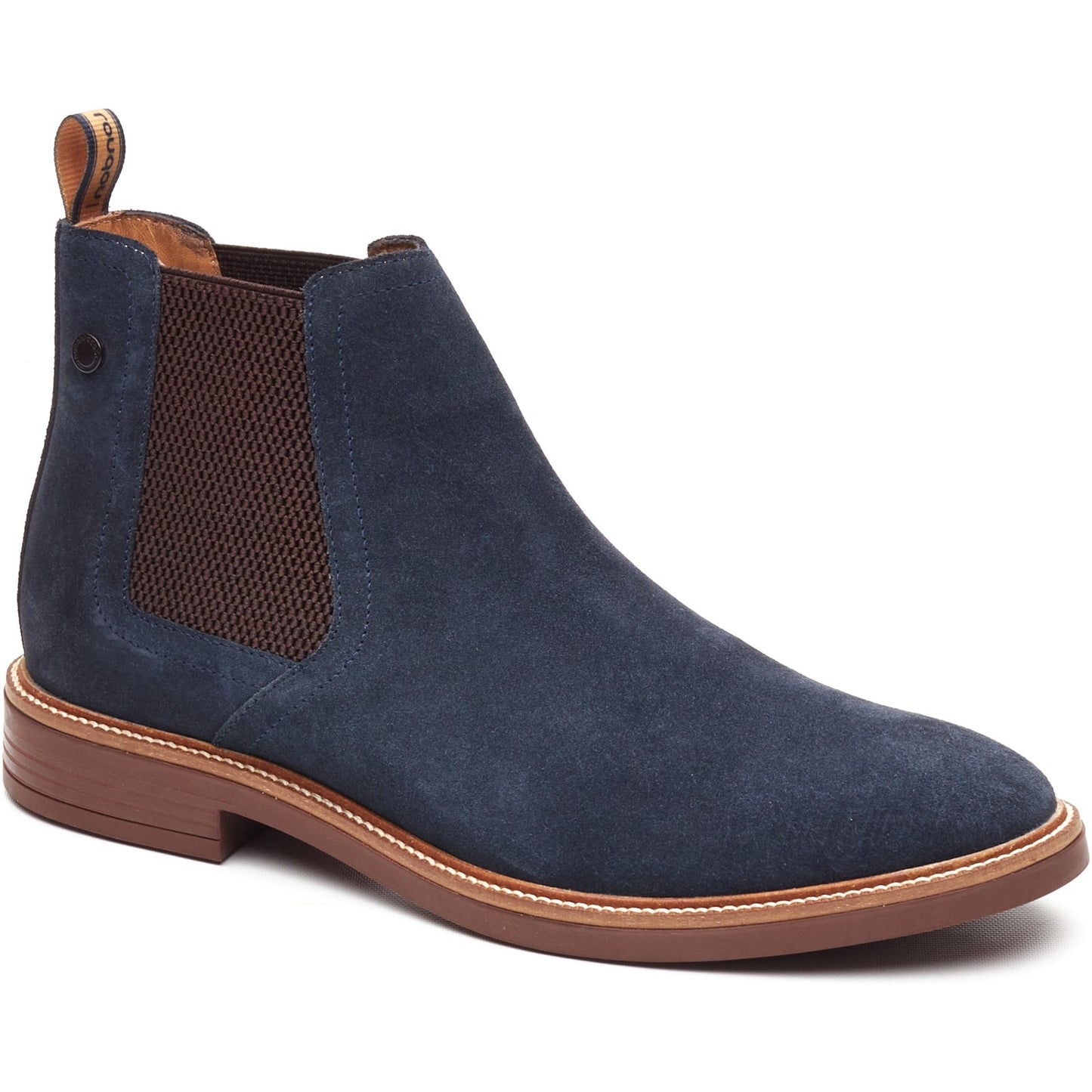 Base London SUSSEX Mens Chelsea Boots Navy
