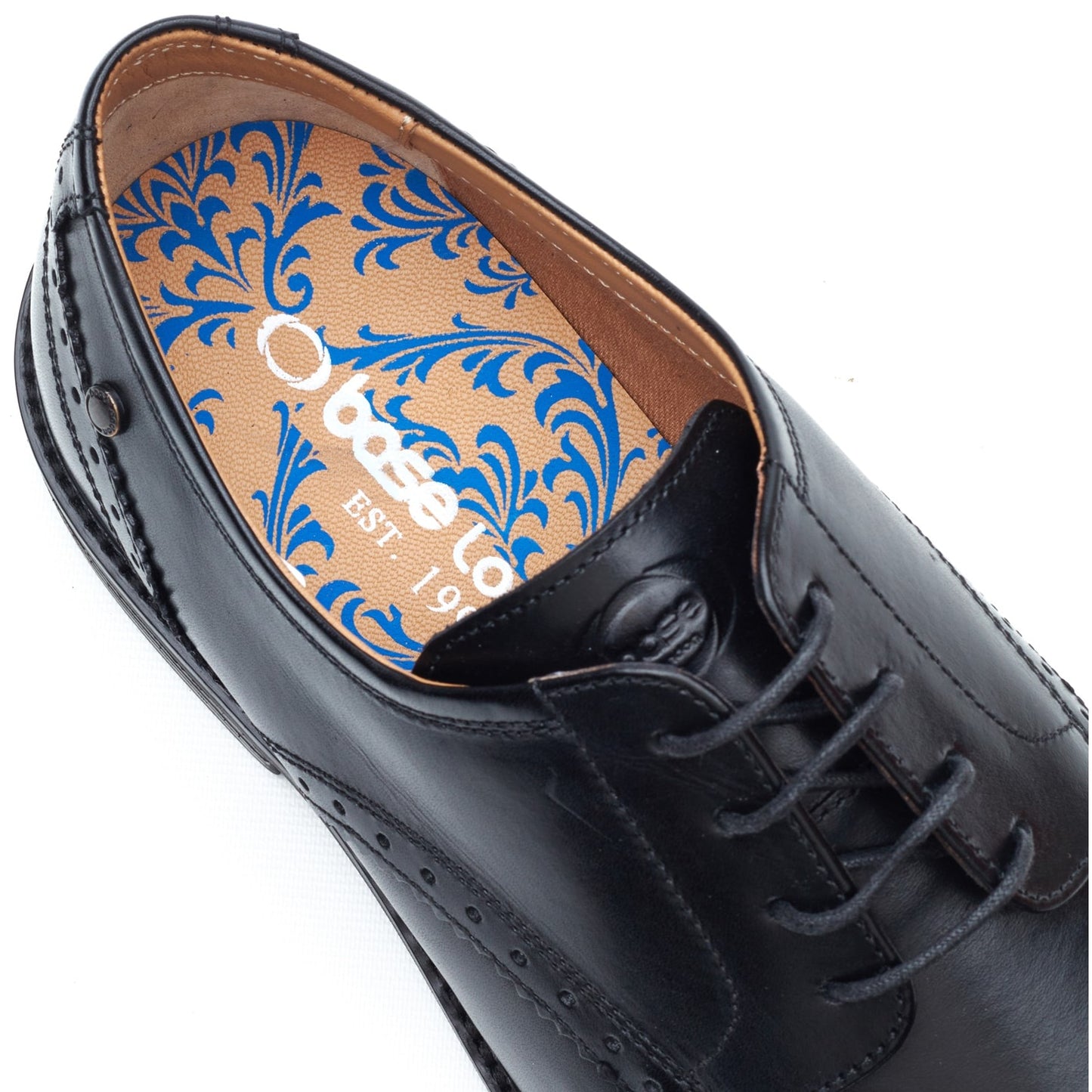 Base London ETON Mens Derby Shoes Black