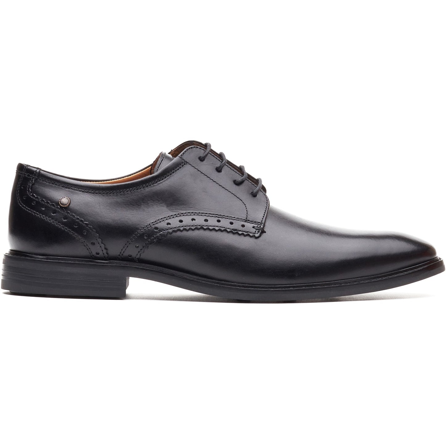 Base London ETON Mens Derby Shoes Black