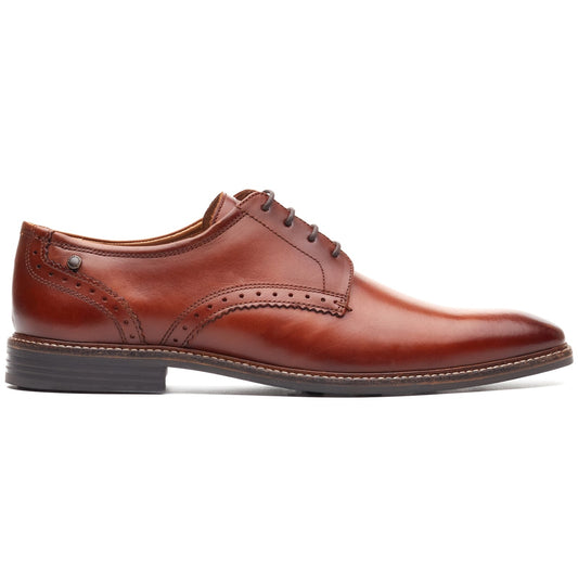 Base London ETON Mens Derby Shoes Tan