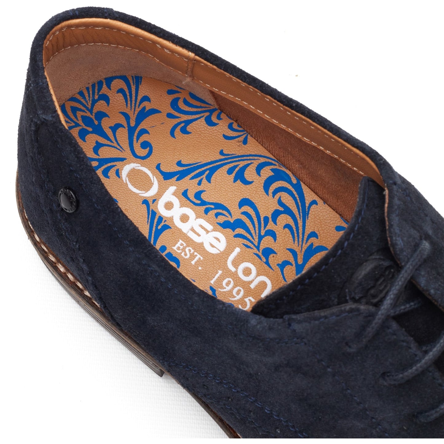 Base London ETON Mens Derby Shoes Navy