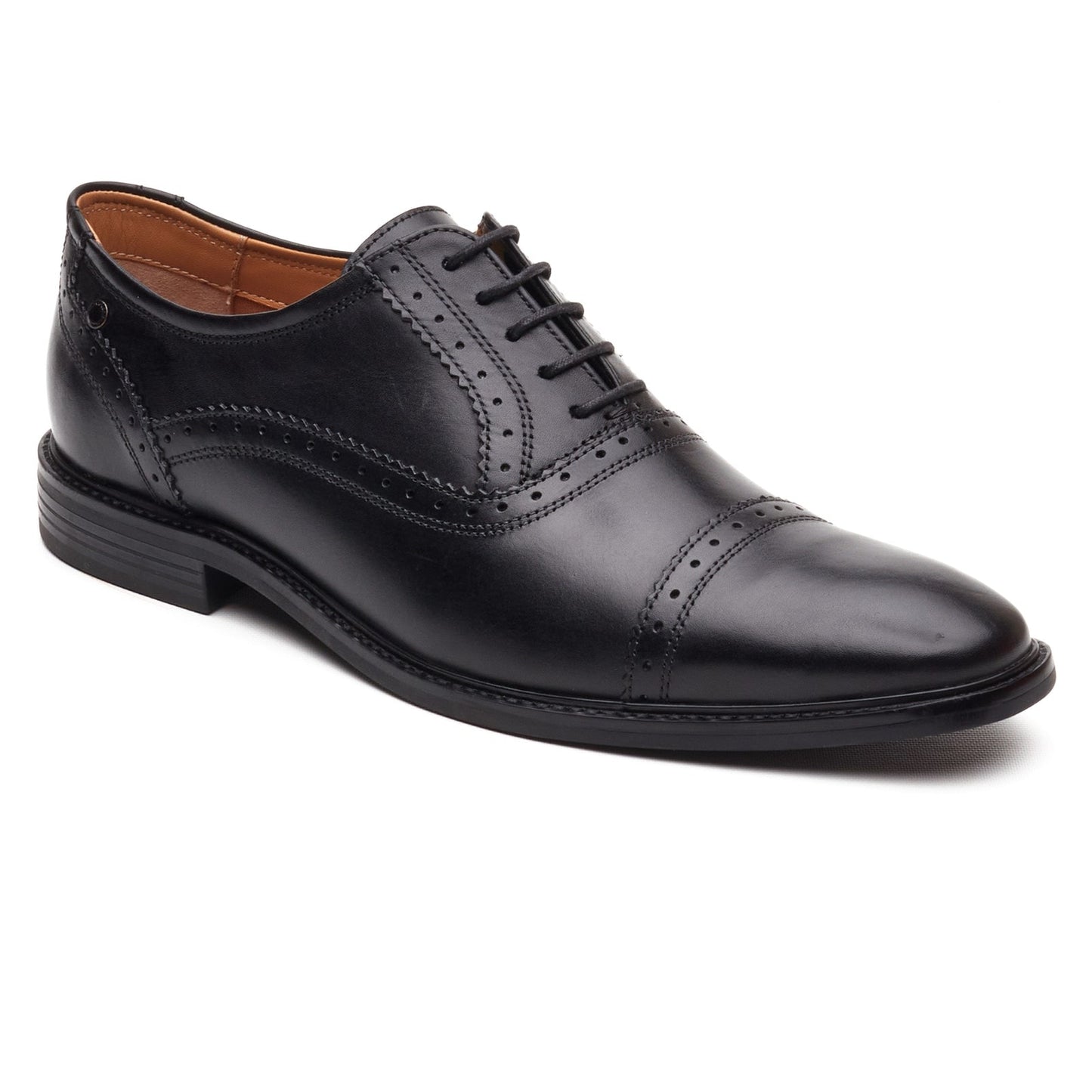 Base London ASCOT Mens Oxford Shoes Black