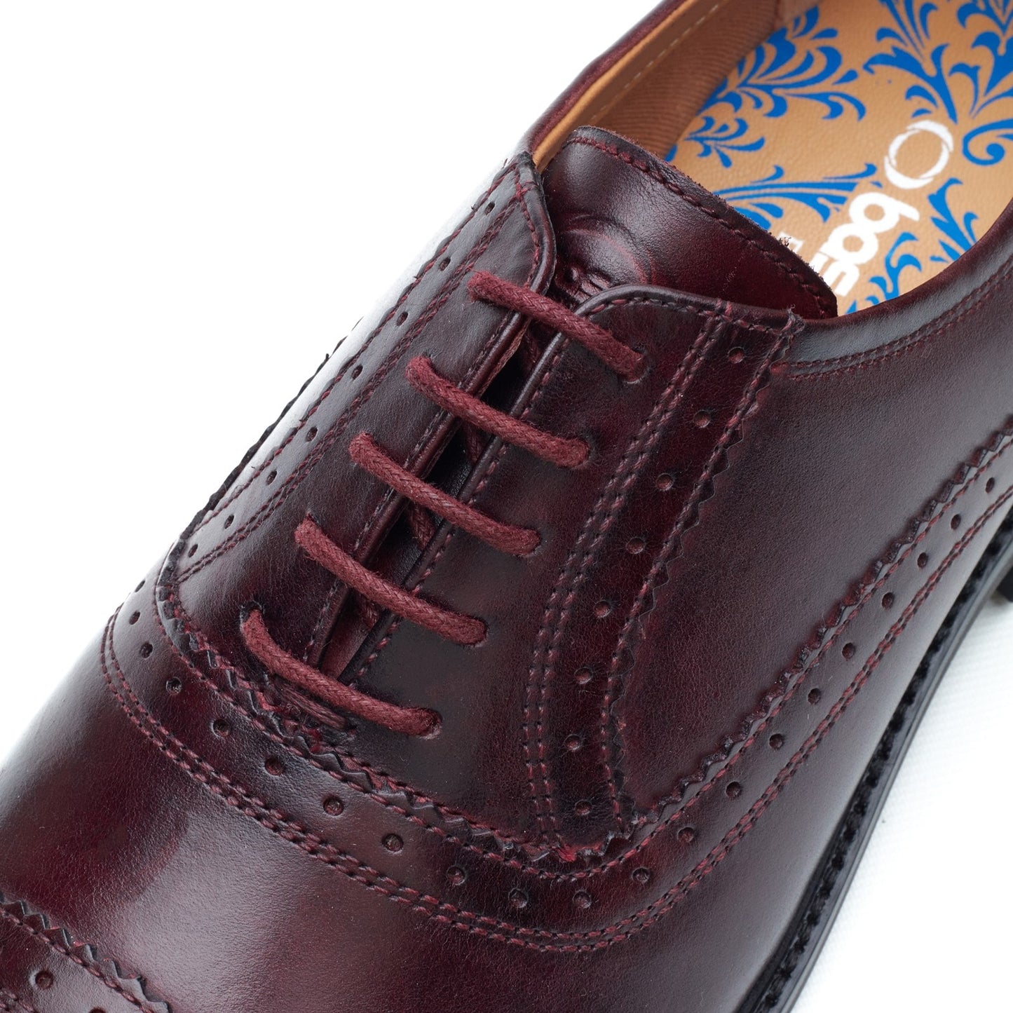 Base London ASCOT Mens Oxford Shoes Wine