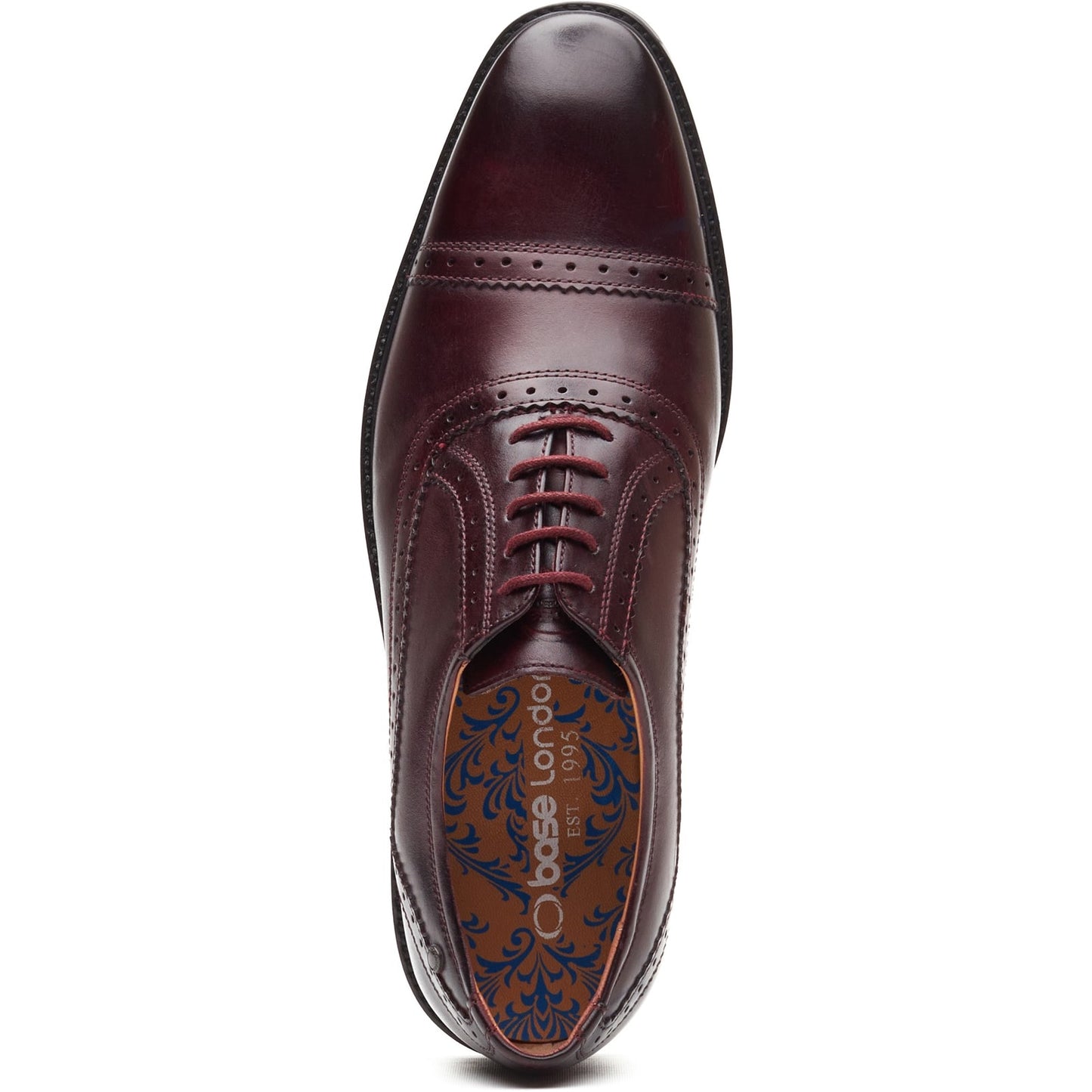 Base London ASCOT Mens Oxford Shoes Wine