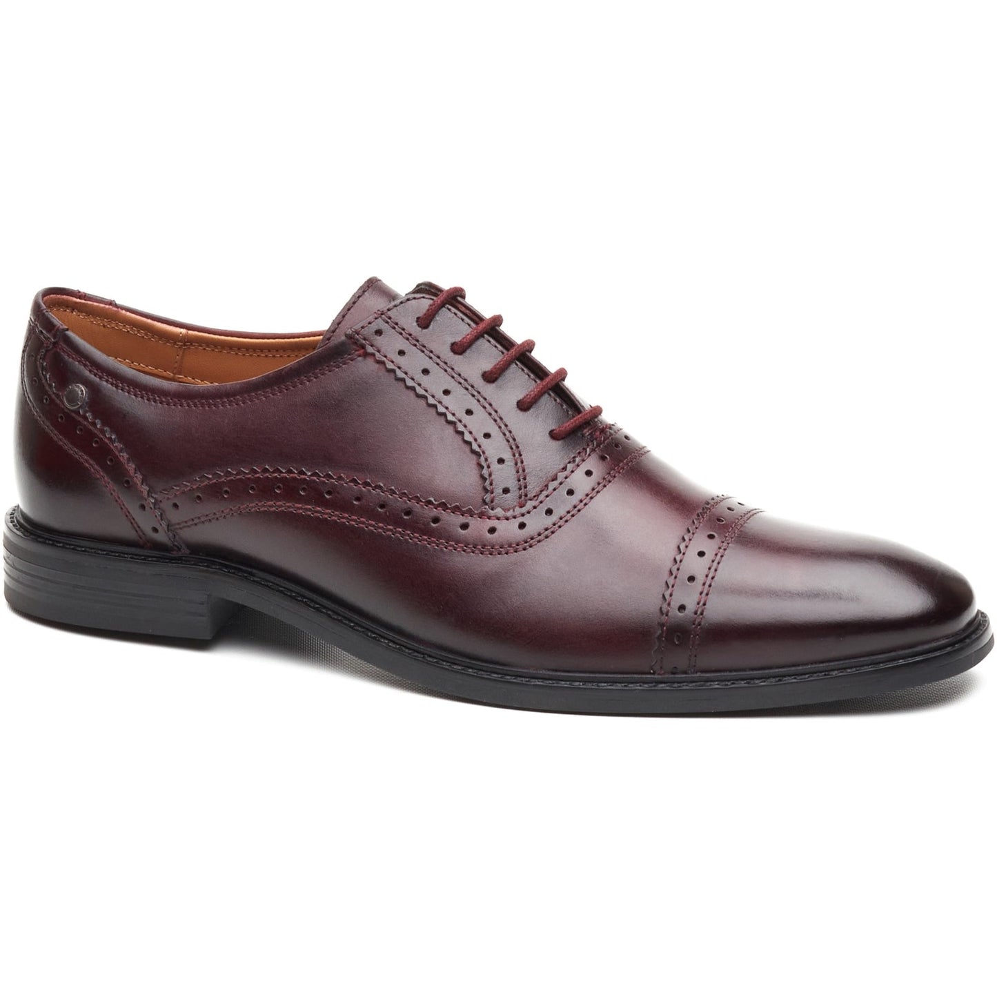 Base London ASCOT Mens Oxford Shoes Wine